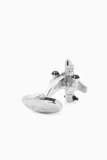 Aeroplane Cufflinks in Metal