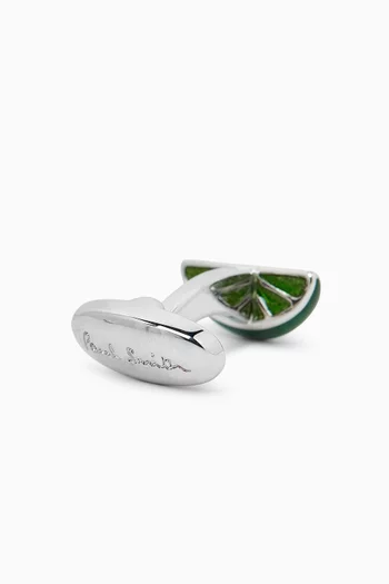 Fruit Cufflinks in Metal