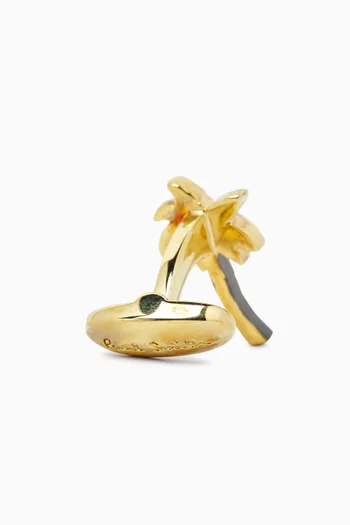 Palm Embellished Cufflinks in Metal
