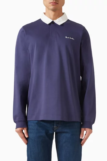 PS Logo Rugby Top in Cotton