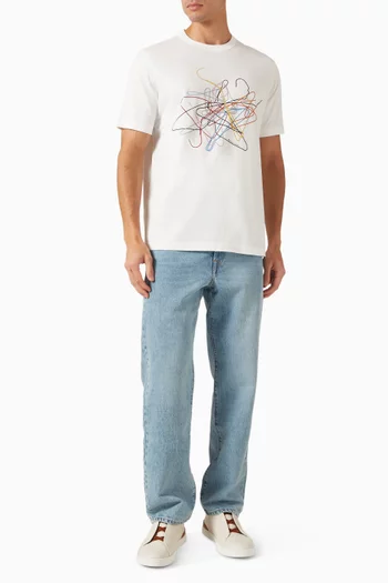 Hanger Print T-shirt in Cotton
