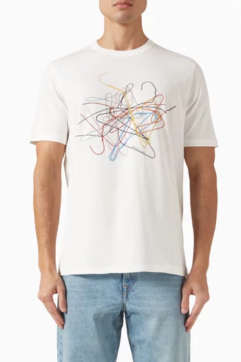 Hanger Print T-shirt in Cotton
