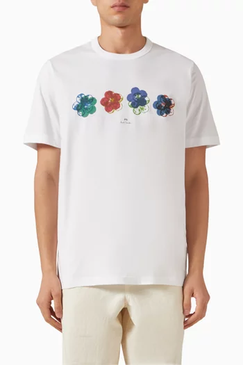Zine Floral T-shirt in Organic Cotton