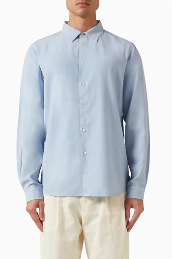 Casual-fit Shirt in Lyocell & Cotton