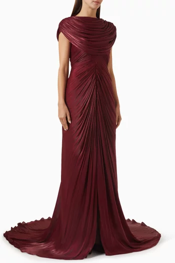 Gathered Train Gown