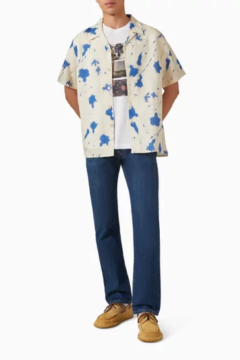 Cynotype Floral Shirt in Linen-blend