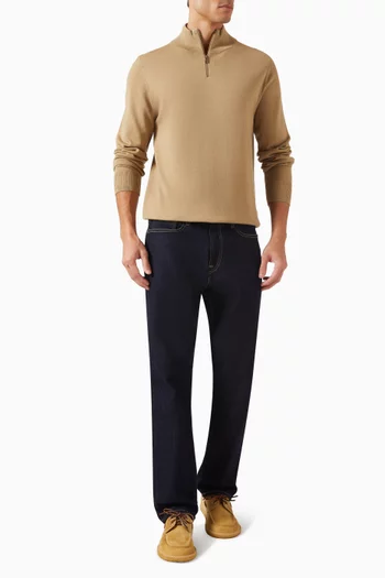 Half-zip Sweater in Merino Wool