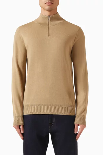Half-zip Sweater in Merino Wool
