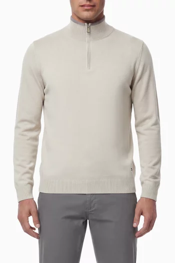 Half-zip Sweater in Merino Wool