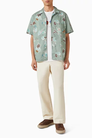 Floral Print Casual-fit Shirt
