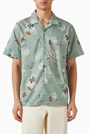 Floral Print Casual-fit Shirt