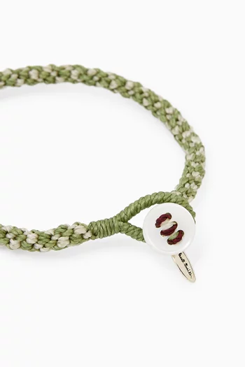Two-Tone Bracelet in Braided Leather