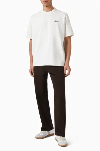 Embroidered Oversized T-shirt in Cotton