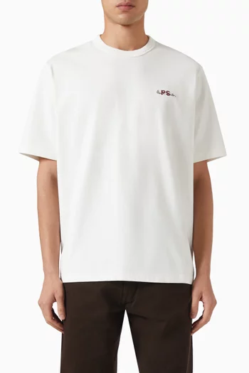Embroidered Oversized T-shirt in Cotton