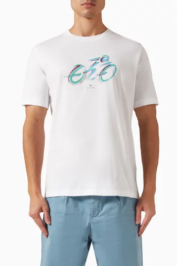 Cyclist T-shirt in Cotton