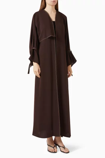 عباية بأكمام كاب كريب