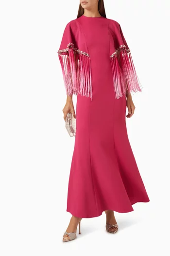 Fringed Maxi Dress