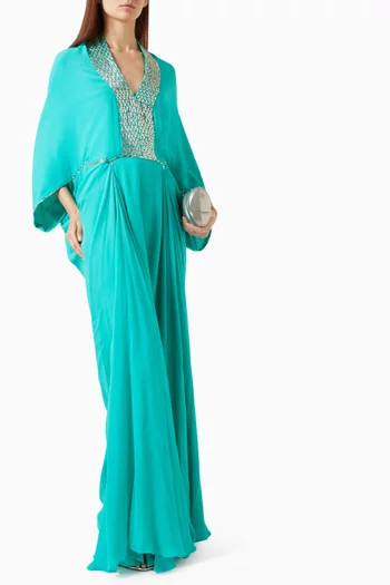 Sequin-embellished Maxi Dress