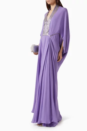 Sequin-embellished Maxi Dress
