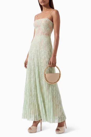 Pleated Dress in Lace