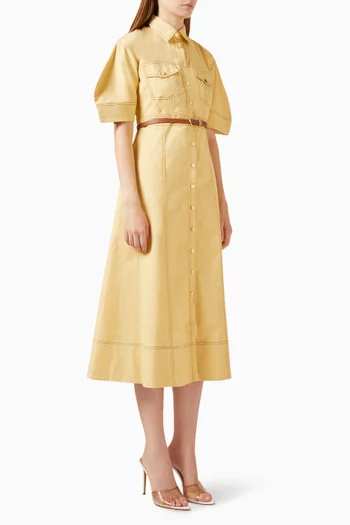 Solstice Midi Dress in Denim