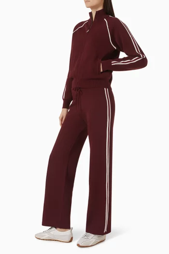Knit Track Jacket in Viscose Blend