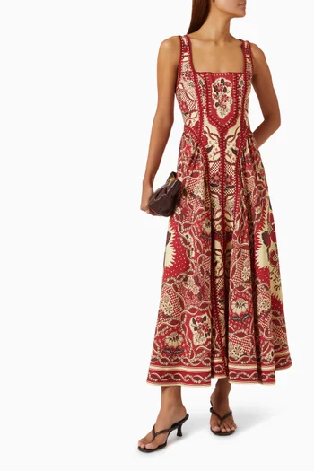 Kenny Midi Dress in Viscose Blend