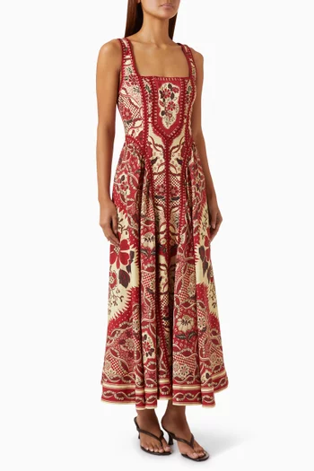 Kenny Midi Dress in Viscose Blend