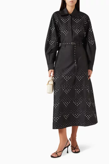 Midnight Spark Shirt in Taffeta