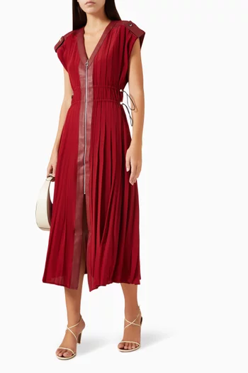 Stella Midi Dress in Crepe