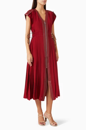 Stella Midi Dress in Crepe
