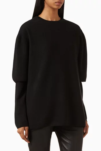 Cobain Layered Sweater Duo in Cashmere