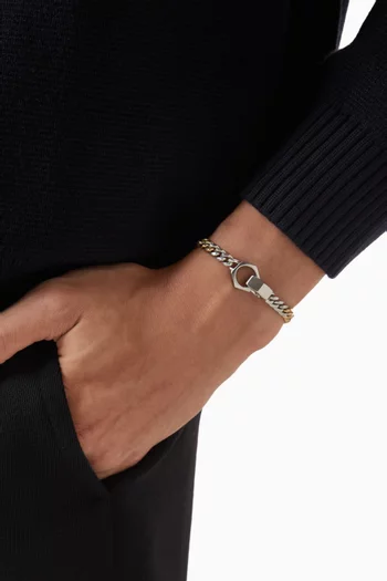 ID Bracelet in Mixed Metal