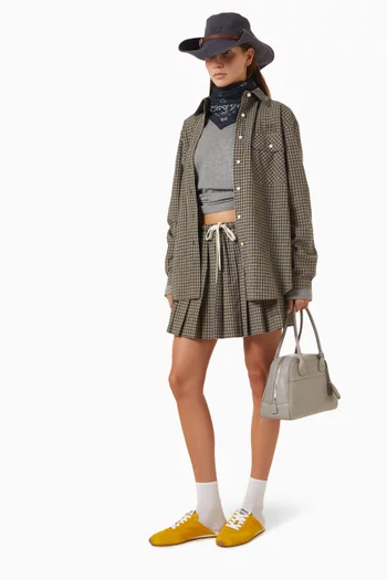 Check Flannel Shirt in Cotton