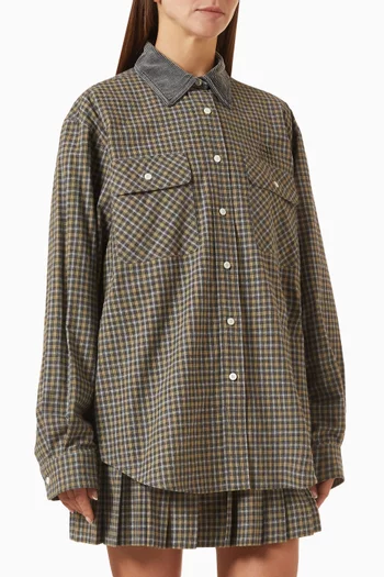 Check Flannel Shirt in Cotton