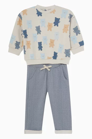 Teddy Bear Sweater & Trousers Set