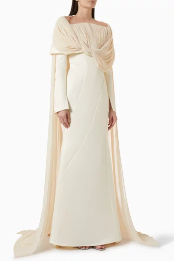 Asymmetric Pleated Dress