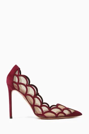 Aira 105 Pumps in Suede & Mesh