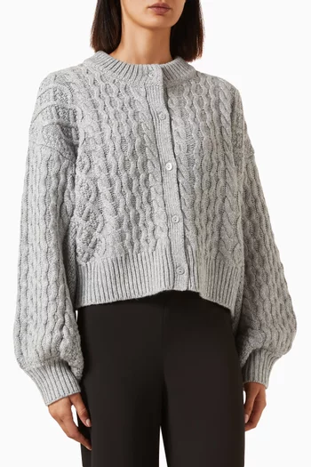 Carmen Cardigan in Cable-knit