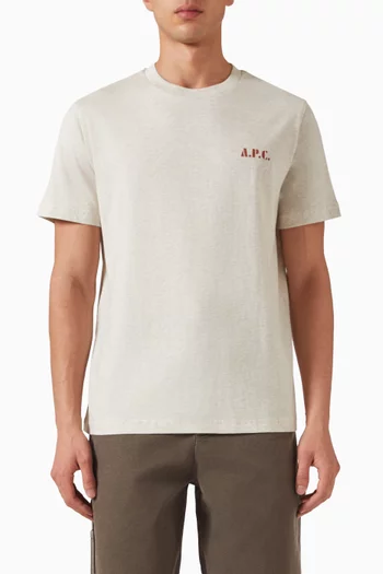 Carlos Logo T-shirt in Cotton-jersey