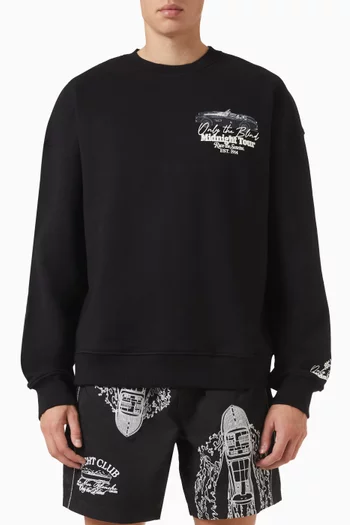 Midnight Tour Sweatshirt in Cotton Jersey