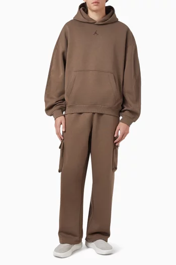 Brooklyn Oversized Cargo Pants in Fleece