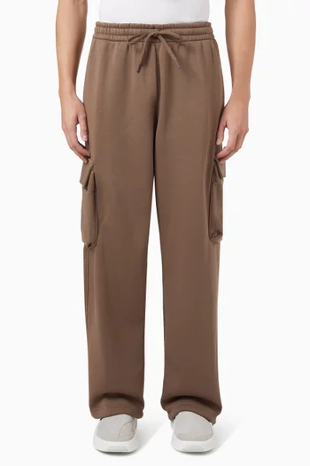 Brooklyn Oversized Cargo Pants in Fleece