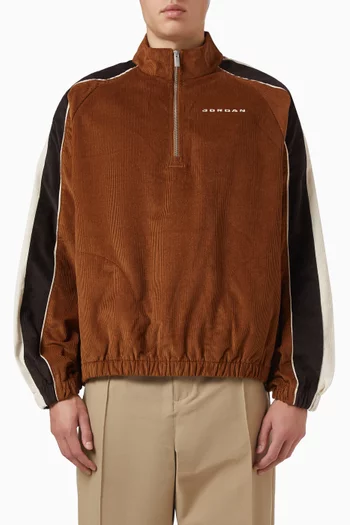 Flight Half-zip Top in Corduroy