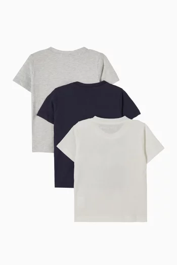 Bear-Print T-Shirt, Set of 3