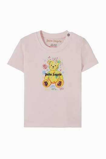Bear Graphic T-Shirt in Cotton