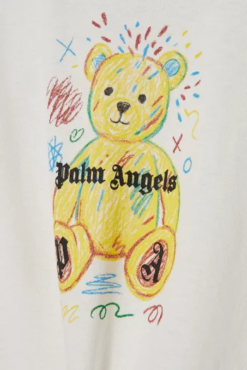 Bear Graphic T-Shirt in Cotton