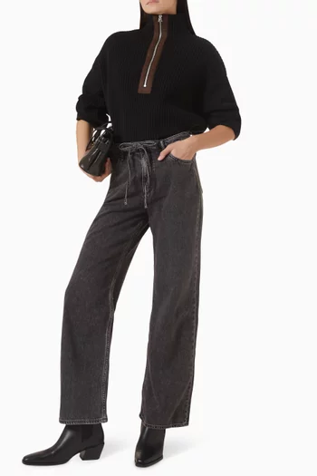 Sigrid Half-zip Knit Sweater