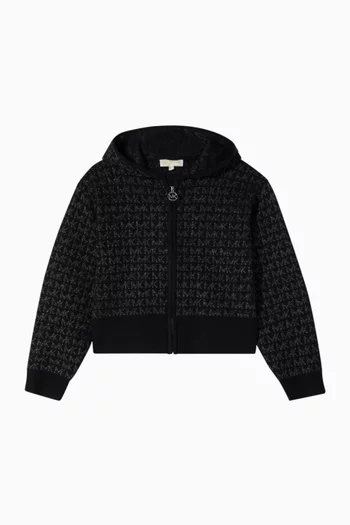 Logo Pattern Hoodie