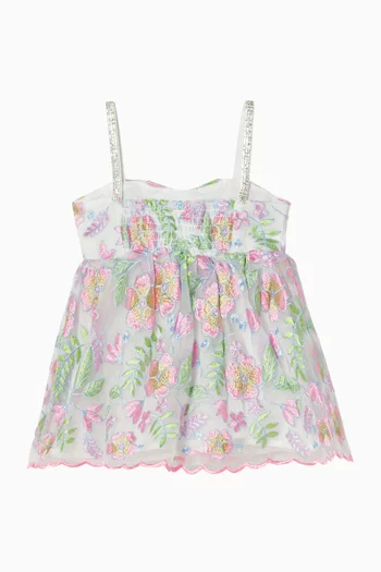 Macy Embroidered Mini Dress